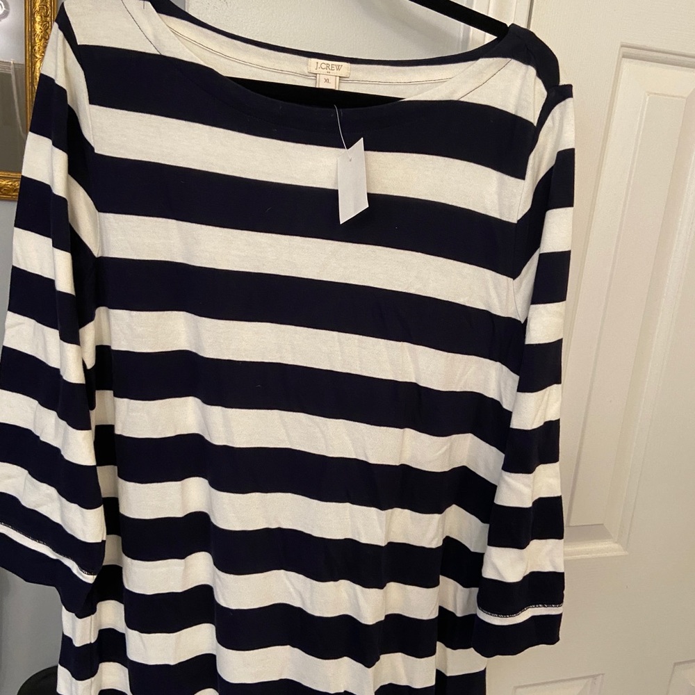 JCrew striped rugby dress